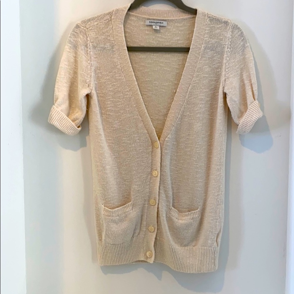 Banana Republic Short Sleeve Cardigan